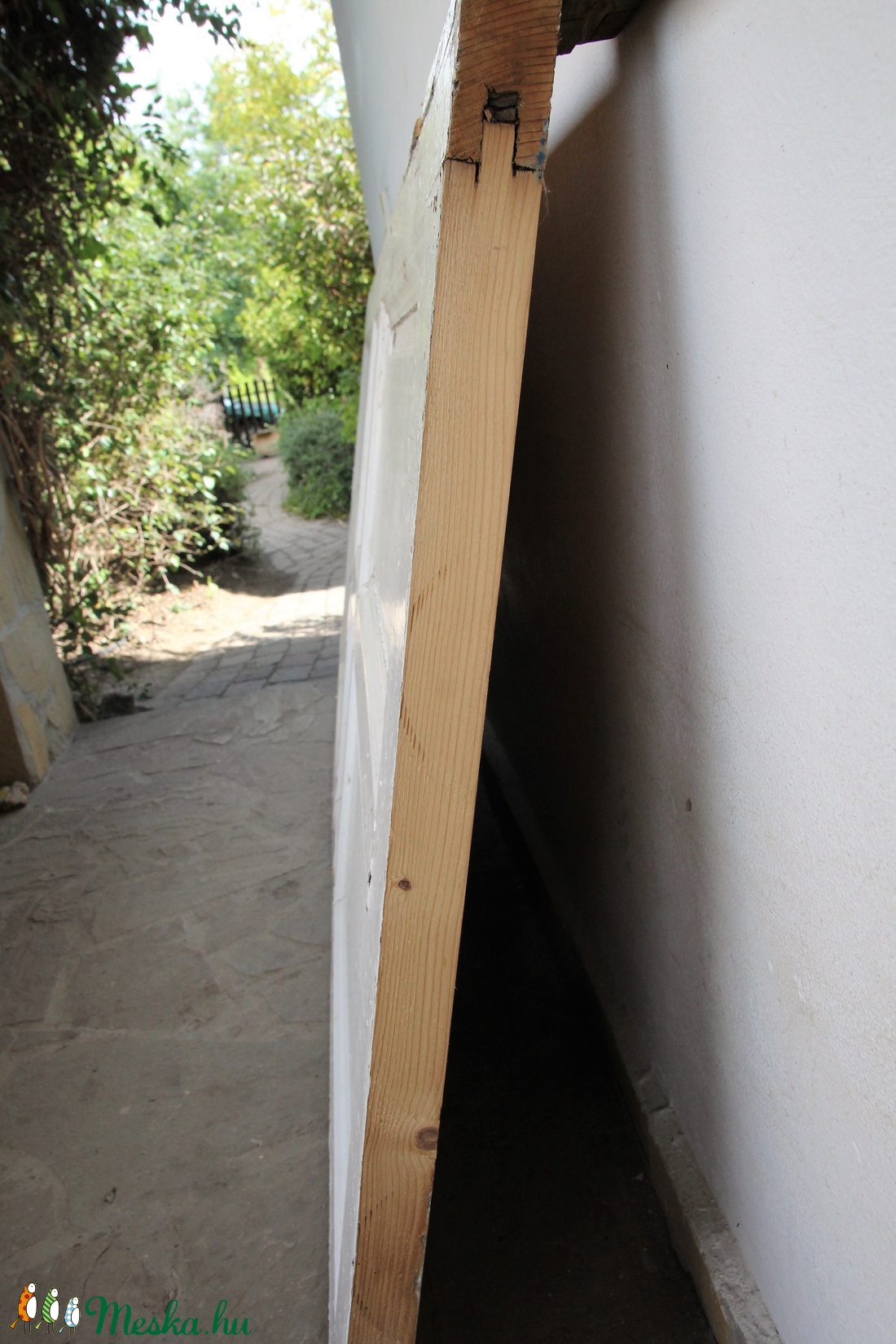 Antik vörösfenyő kazettás ajtó, ajtólap -  - Meska.hu