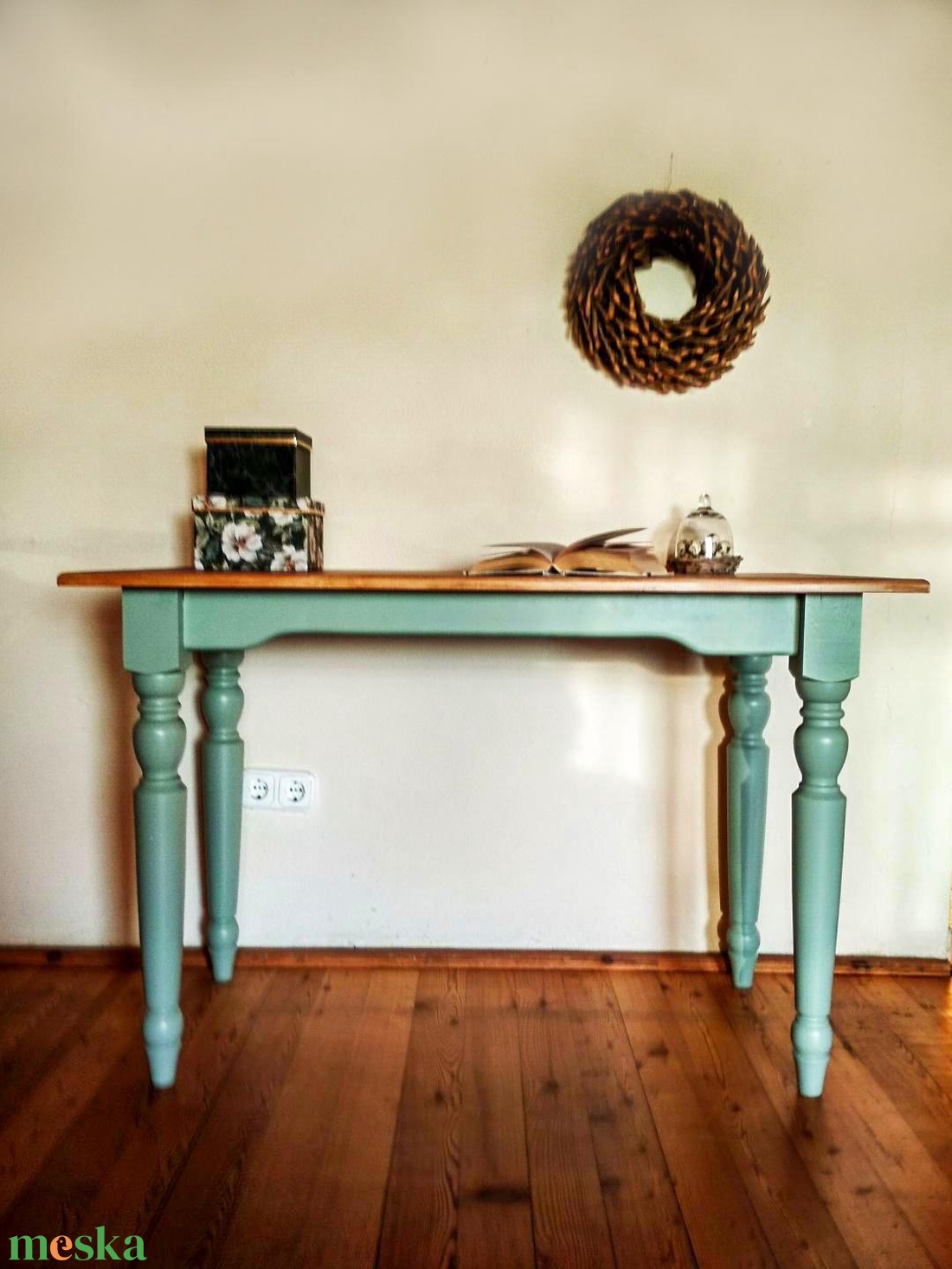 Vintage bükkfa asztal egyedi méretben -  - Meska.hu