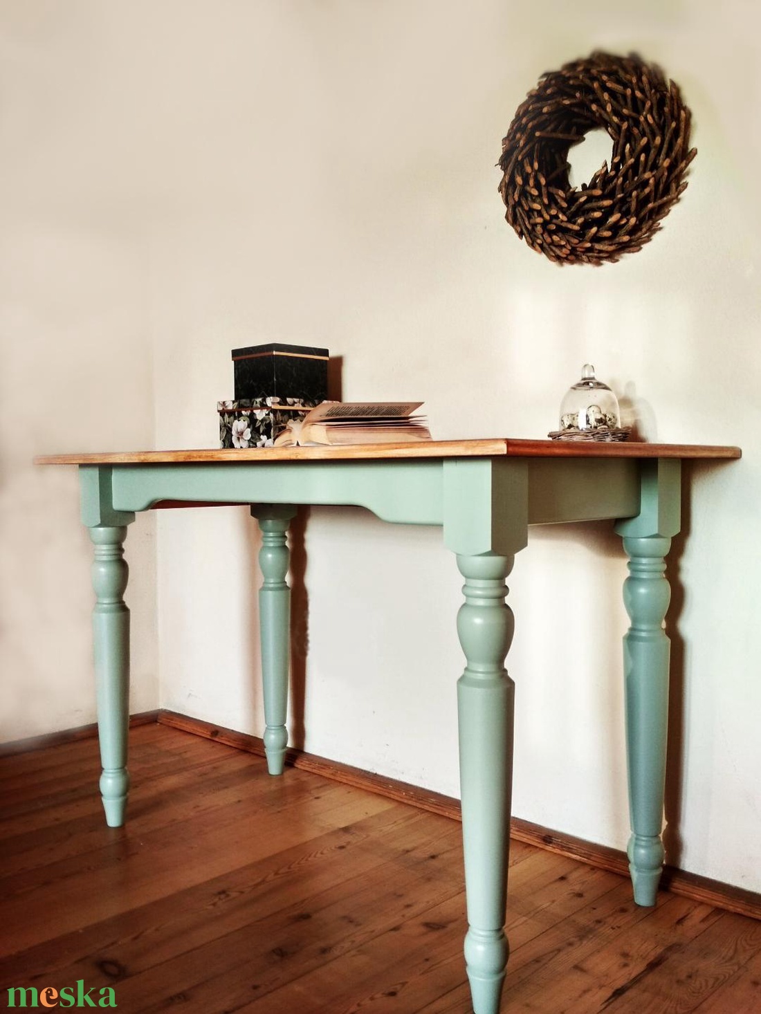 Vintage bükkfa asztal egyedi méretben -  - Meska.hu