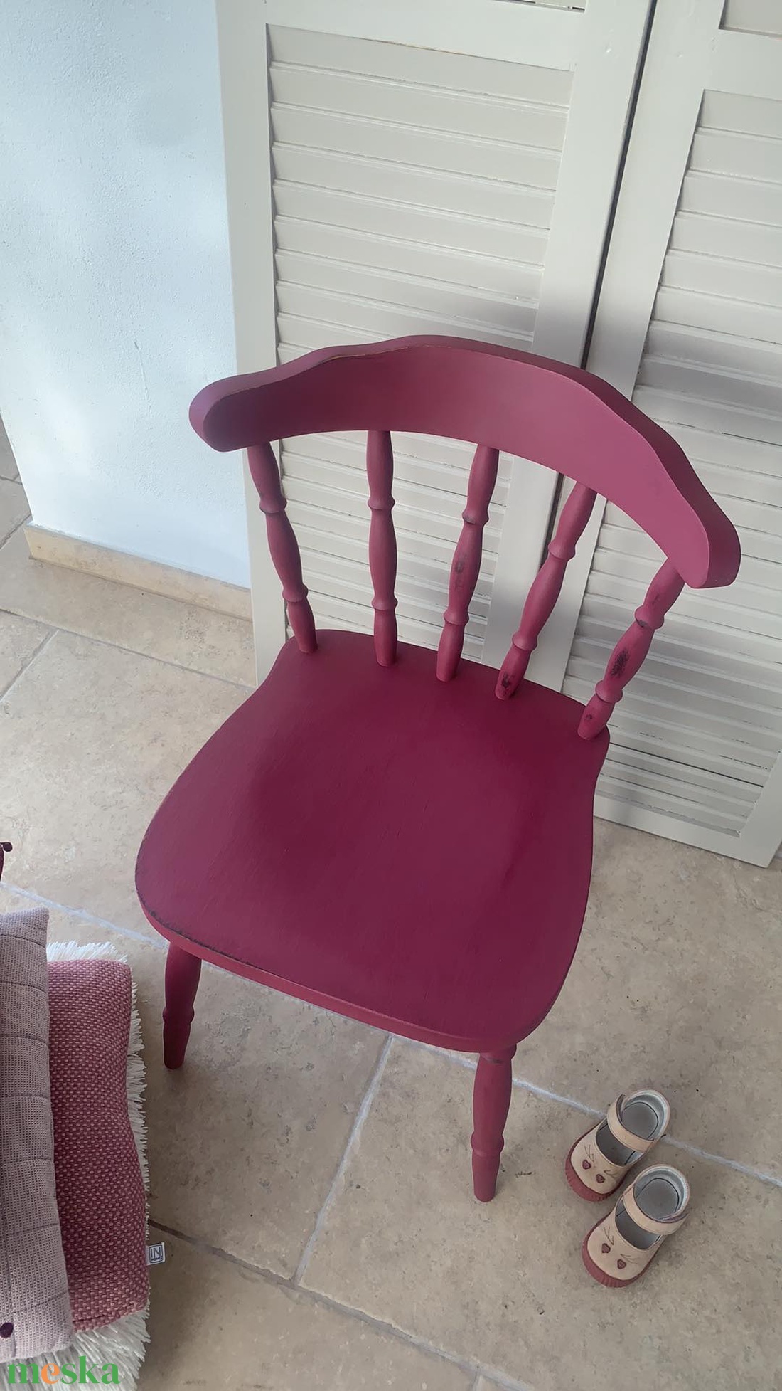Burgundi vörös vintage szék rendelésrz - otthon & életmód - bútor - szék & fotel - Meska.hu