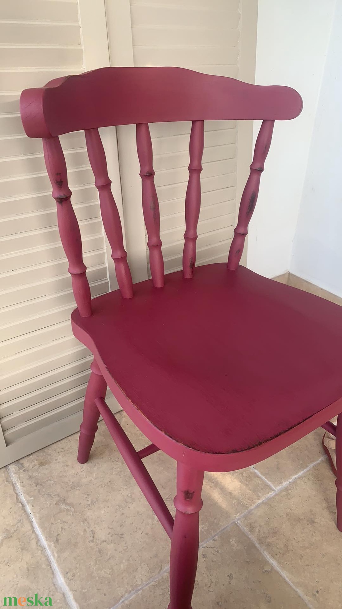Burgundi vörös vintage szék rendelésrz - otthon & életmód - bútor - szék & fotel - Meska.hu