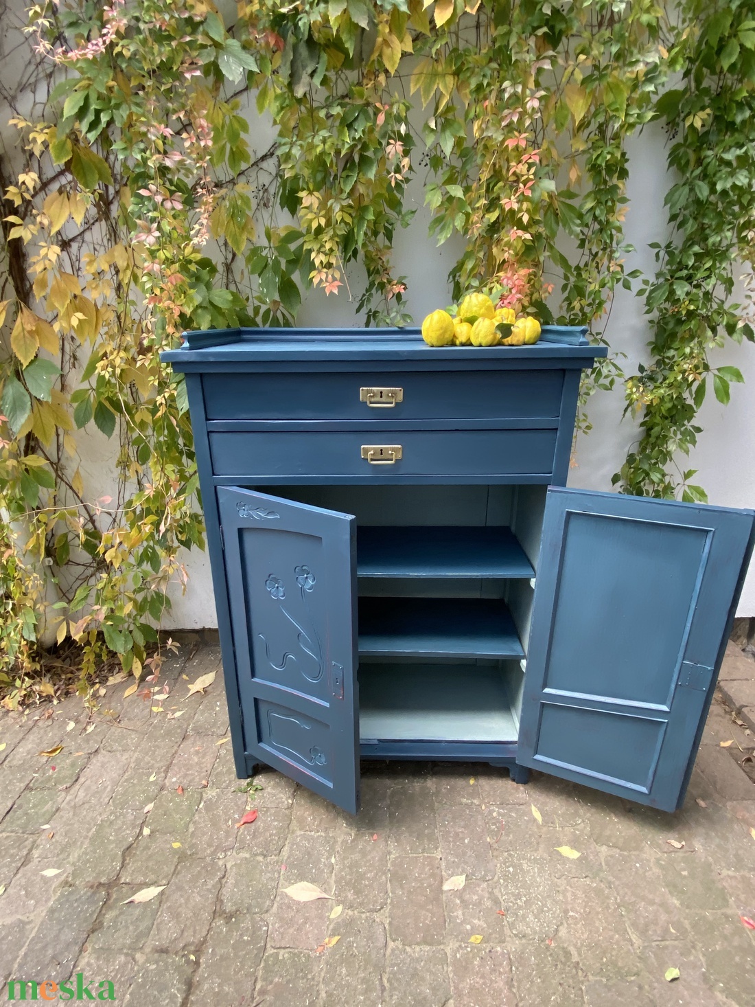 Kék vintage komód - otthon & életmód - bútor - komód - Meska.hu
