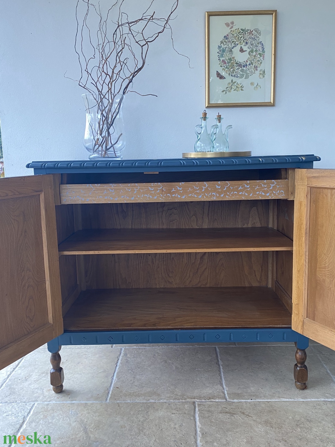 Kék arany elegáns komód - otthon & életmód - bútor - komód - Meska.hu