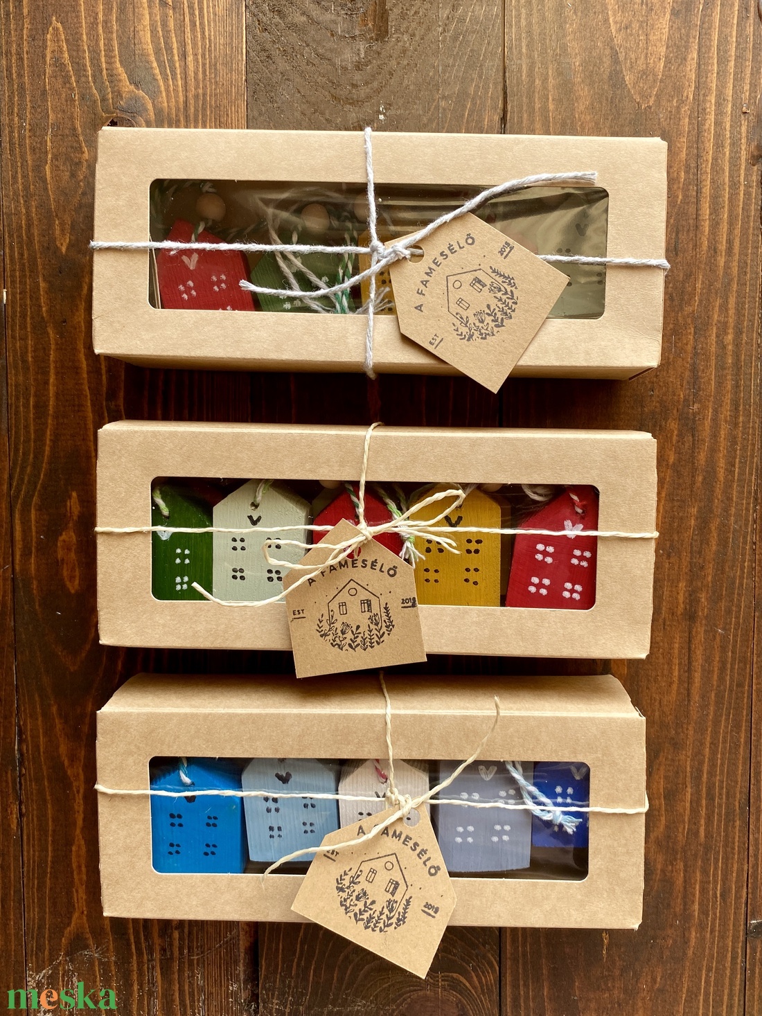 10 házikós karácsonyfadísz zöld-piros - karácsony - karácsonyi lakásdekoráció - karácsonyfadíszek - Meska.hu 10 házikós karácsonyfadísz zöld-piros - karácsony - karácsonyi lakásdekoráció - karácsonyfadíszek - Meska.hu