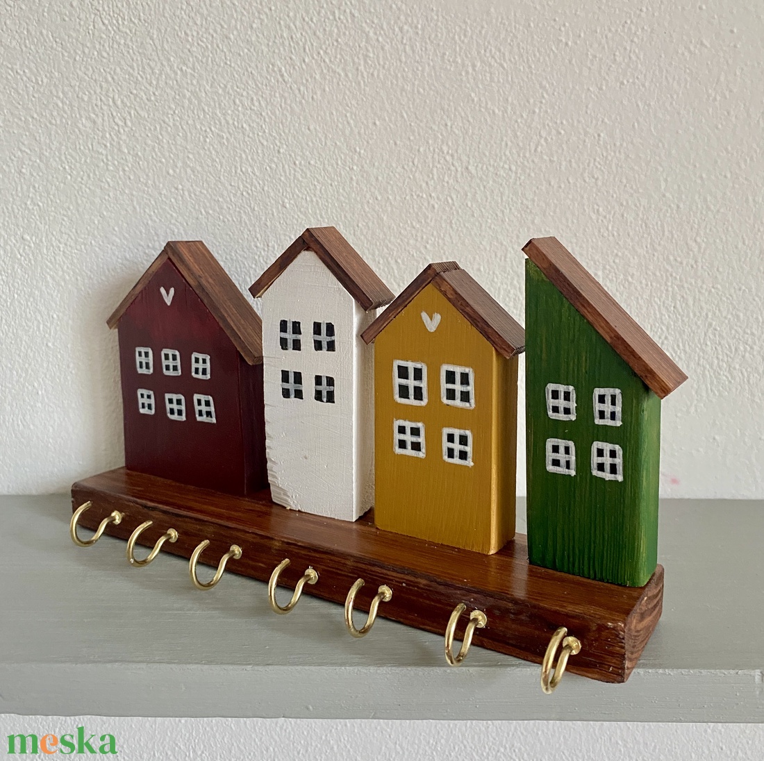Bordó, okker, zöld házikós kulcstartó - otthon & életmód - dekoráció - fali és függő dekoráció - fali kulcstartó - Meska.hu Bordó, okker, zöld házikós kulcstartó - otthon & életmód - dekoráció - fali és függő dekoráció - fali kulcstartó - Meska.hu