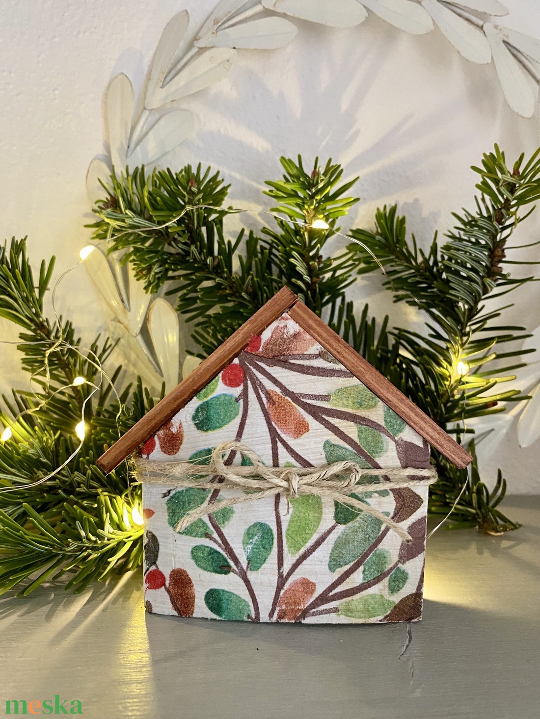 Téli házikók-karácsonyi ablakdísz - karácsony - adventi díszek - adventi ablakdekoráció - Meska.hu