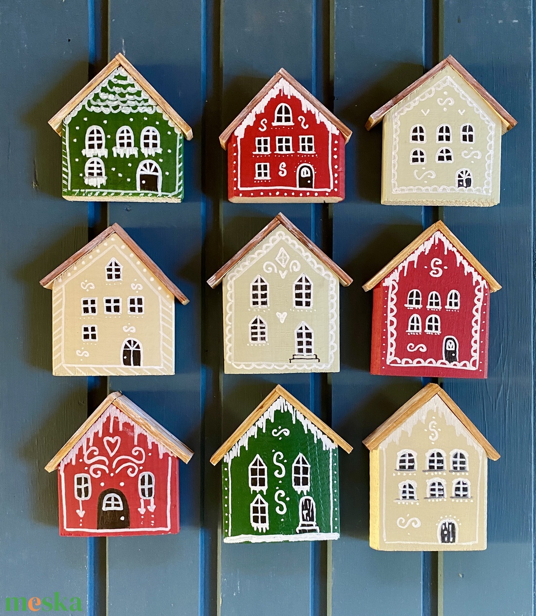 Mézeskalács házikó - karácsony - adventi díszek - adventi ablakdekoráció - Meska.hu