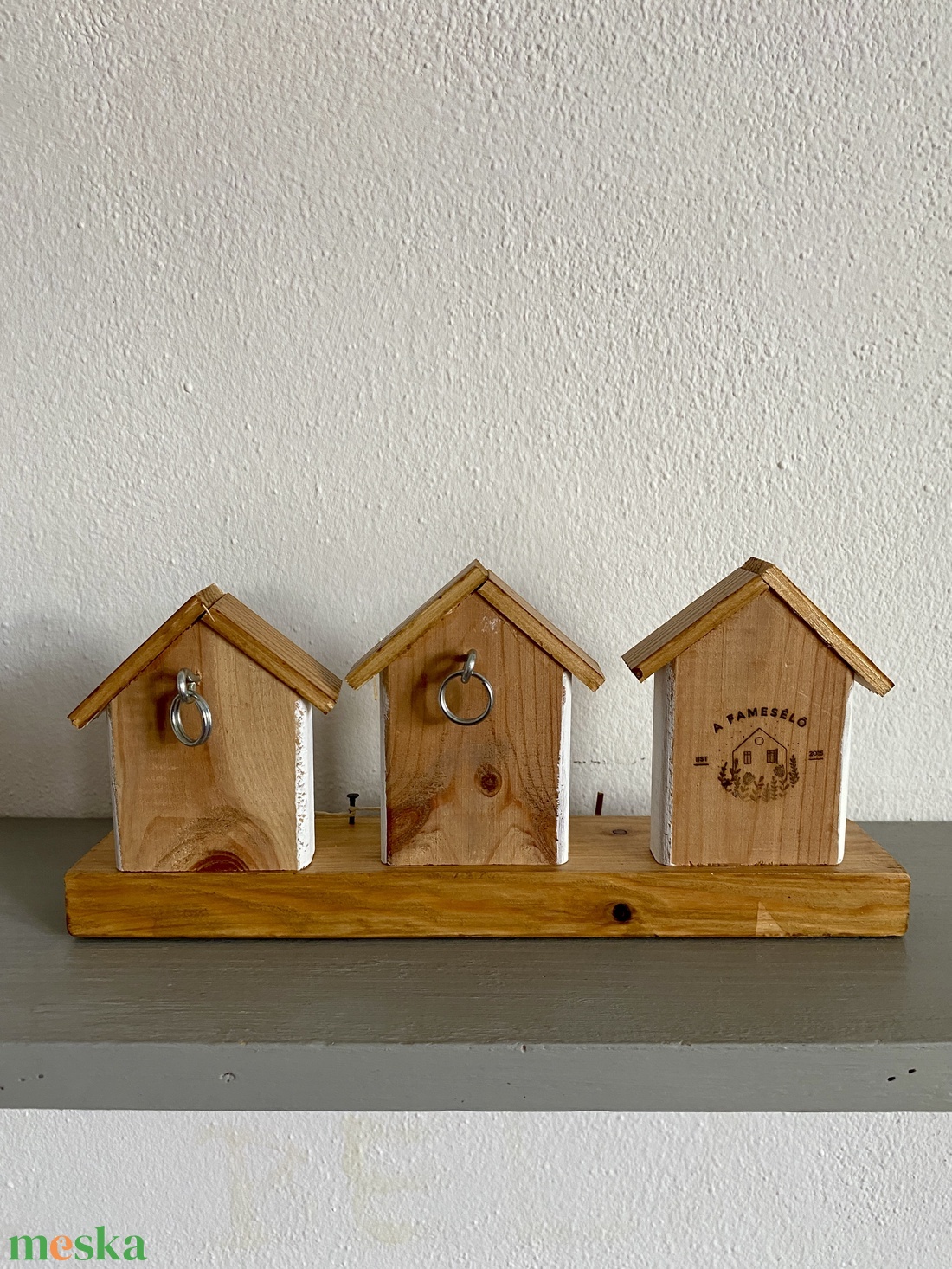 Népi házikós kulcstartó - otthon & életmód - dekoráció - fali és függő dekoráció - fali kulcstartó - Meska.hu