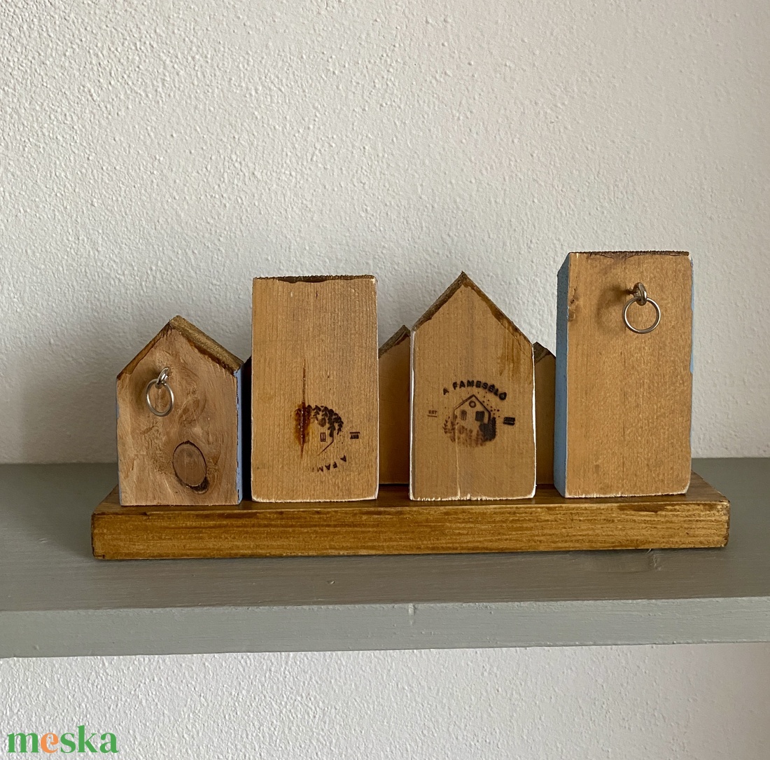 Kék, fehér, homok  színű fogas, kulcstartó - otthon & életmód - bútor - fogas - Meska.hu