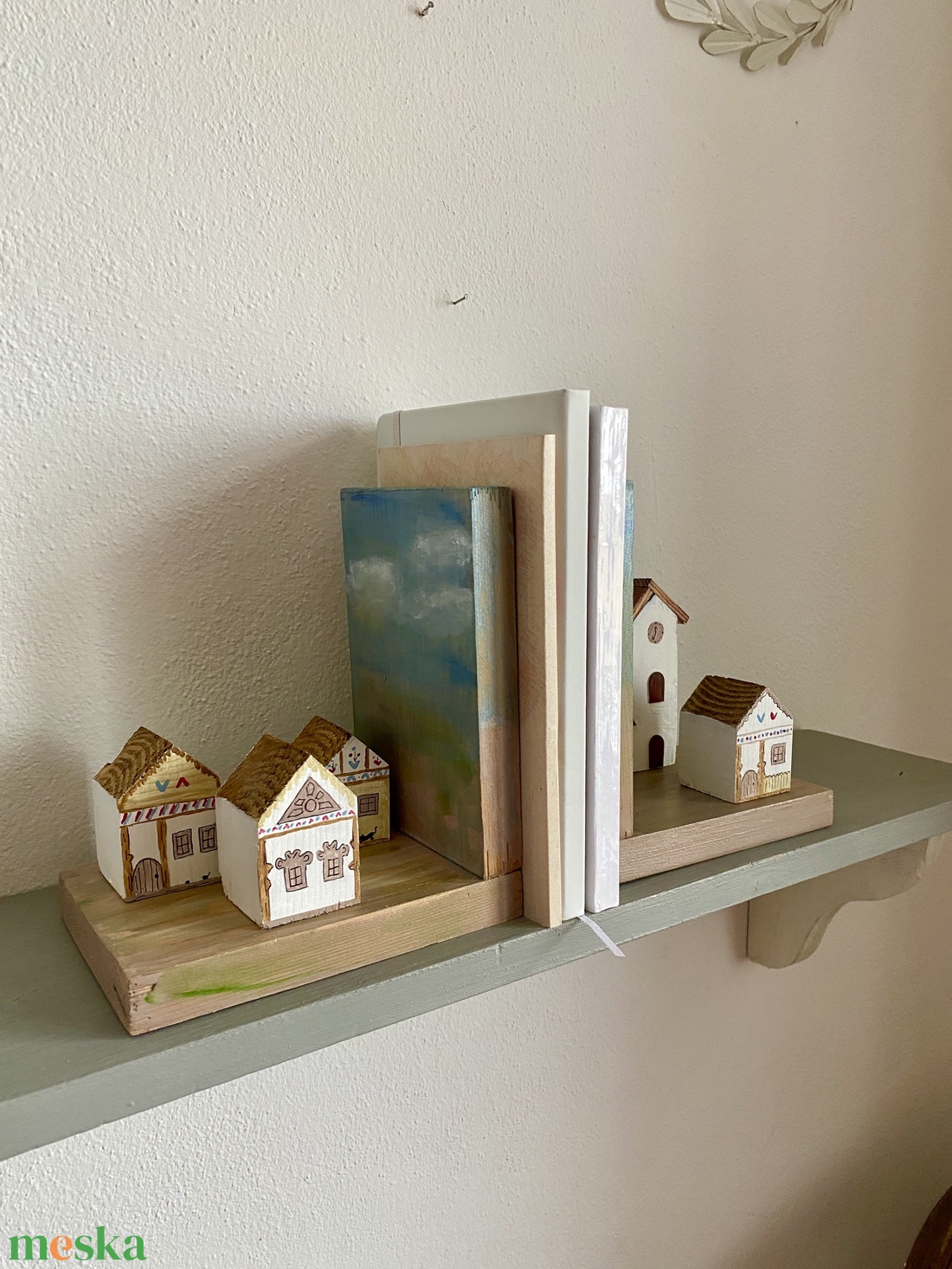 Bárányfelhős könyvtámasz - otthon & életmód - dekoráció - asztal és polc dekoráció - könyvtámasz - Meska.hu