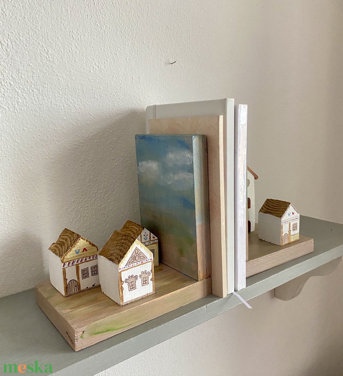 Bárányfelhős könyvtámasz - otthon & életmód - dekoráció - asztal és polc dekoráció - könyvtámasz - Meska.hu