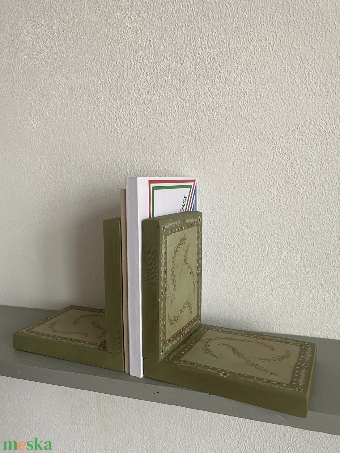 Indás olíva könyvtámasz párban - otthon & életmód - dekoráció - asztal és polc dekoráció - könyvtámasz - Meska.hu