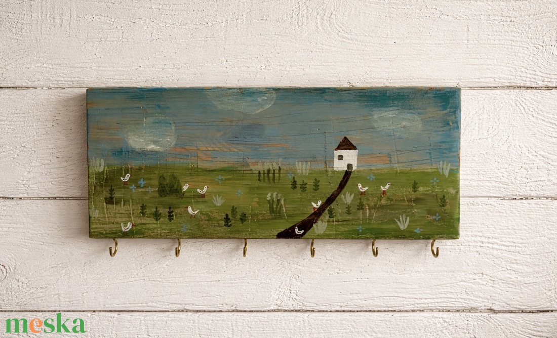 Libuskák - akasztó, fogas, kulcstartó - otthon & életmód - dekoráció - fali és függő dekoráció - falra akasztható dekor - Meska.hu