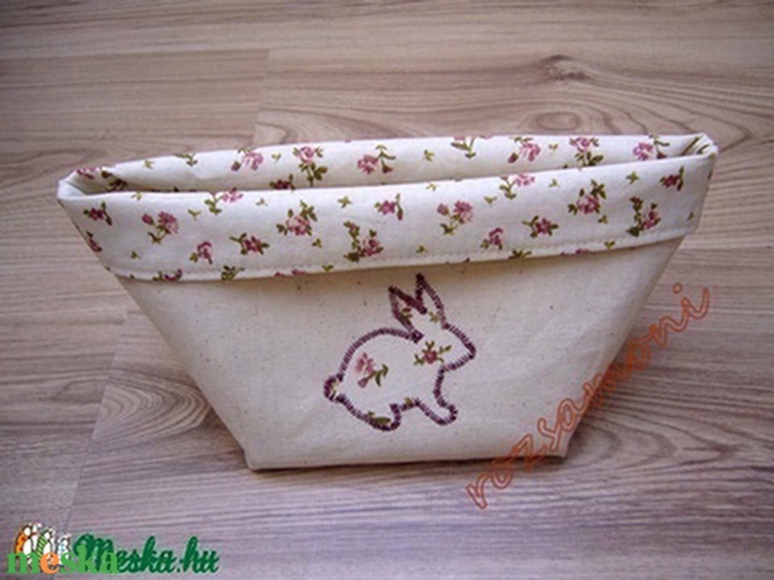 TEXTIL TÁROLÓ  13x13x15cm  - otthon & életmód - babaszoba, gyerekszoba - Meska.hu