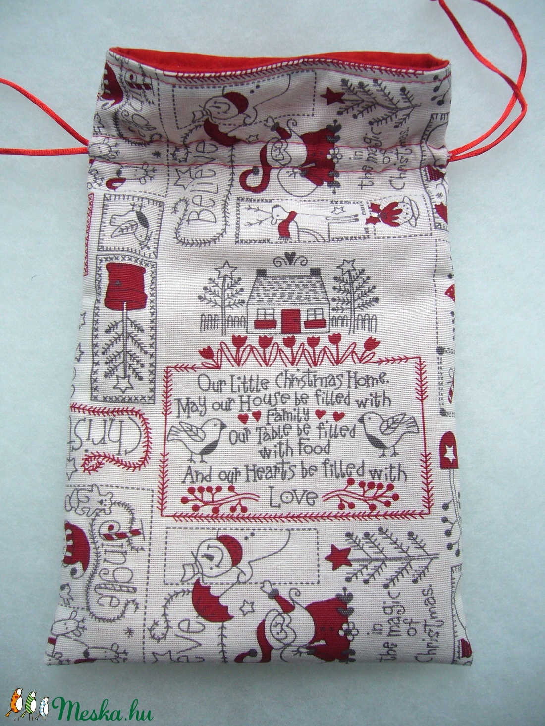 MIKULÁS ZSÁK 17x27cm - karácsony - mikulás - mikulás zsák, zokni, csizma - Meska.hu MIKULÁS ZSÁK 17x27cm - karácsony - mikulás - mikulás zsák, zokni, csizma - Meska.hu