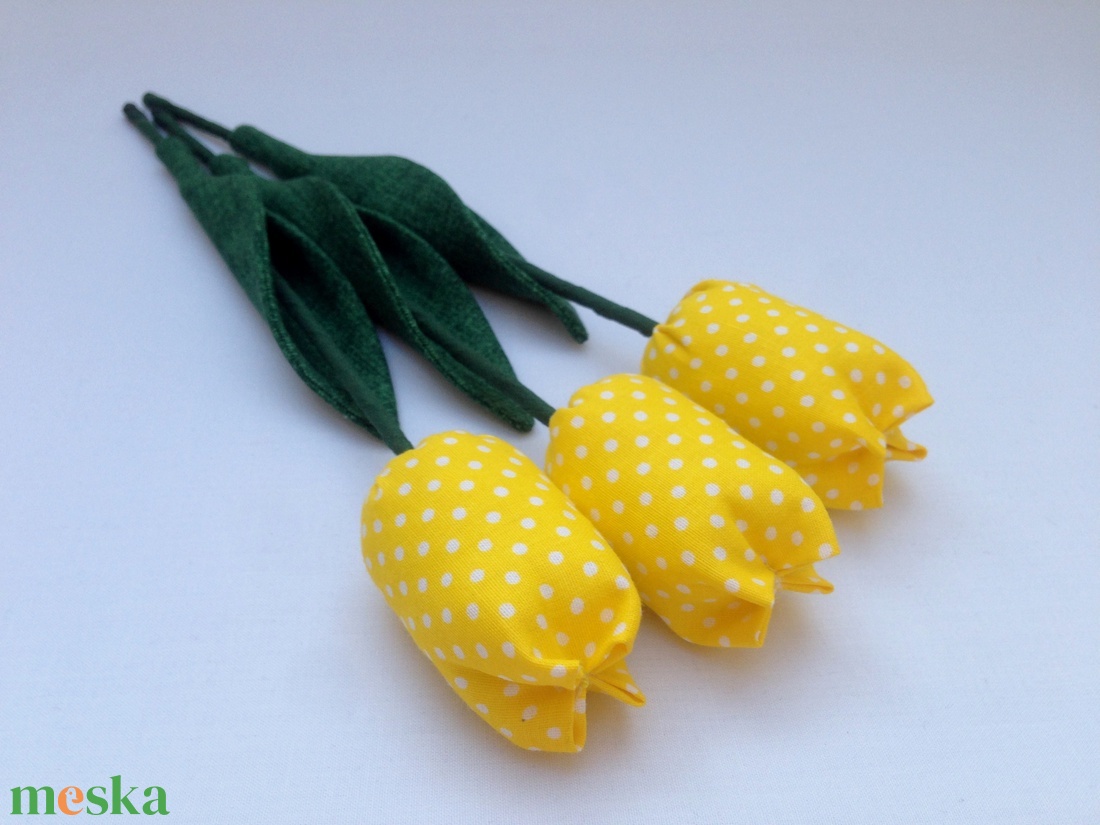 TEXTIL TULIPÁN 3db/csomag(citromsárga apró pöttyös) - otthon & életmód - dekoráció - virágdísz és tartó - csokor & virágdísz - Meska.hu TEXTIL TULIPÁN 3db/csomag(citromsárga apró pöttyös) - otthon & életmód - dekoráció - virágdísz és tartó - csokor & virágdísz - Meska.hu