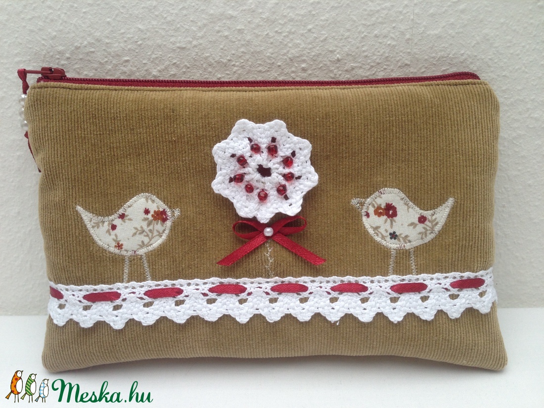 Kordbársony Neszeszer 20x12cm - táska & tok - neszesszer - Meska.hu Kordbársony Neszeszer 20x12cm - táska & tok - neszesszer - Meska.hu
