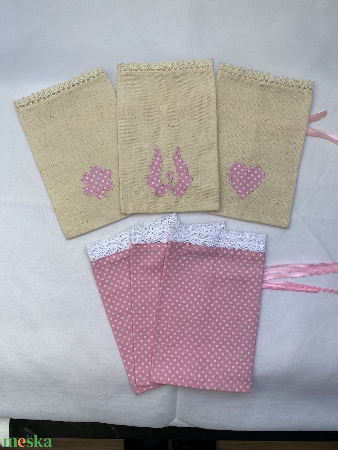 6db  Zsákocska magyaros motívummal 17x11cm - karácsony - karácsonyi ajándékozás - karácsonyi ajándékcsomagolás - Meska.hu