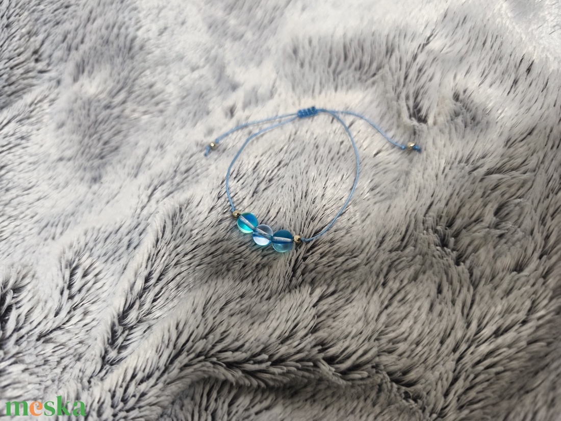 Aura kvarc karkötő  - ékszer - karkötő - ásványkarkötő - Meska.hu