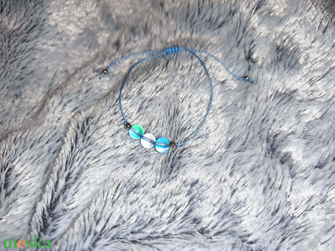 Aura kvarc karkötő  - ékszer - karkötő - ásványkarkötő - Meska.hu