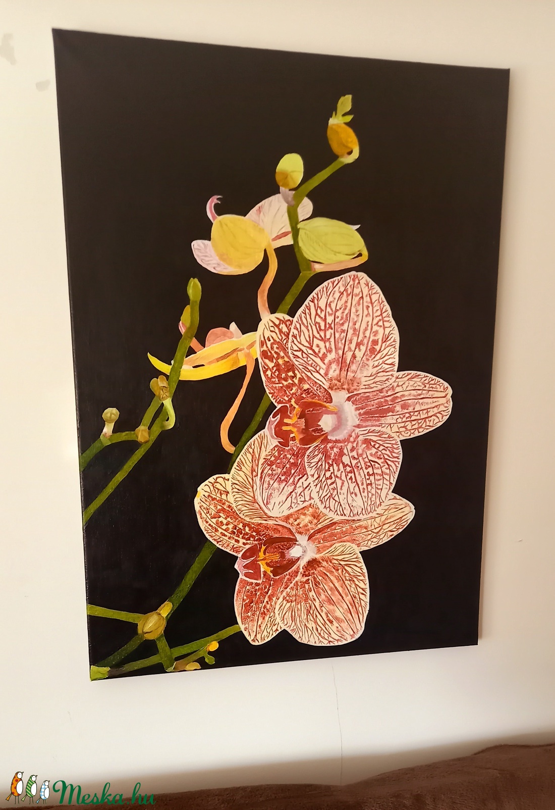 Orchidea - művészet - festmény - festmény vegyes technika - Meska.hu Orchidea - művészet - festmény - festmény vegyes technika - Meska.hu