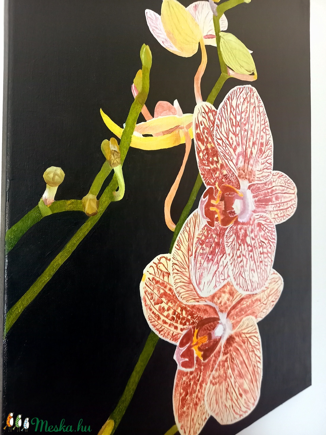 Orchidea - művészet - festmény - festmény vegyes technika - Meska.hu Orchidea - művészet - festmény - festmény vegyes technika - Meska.hu