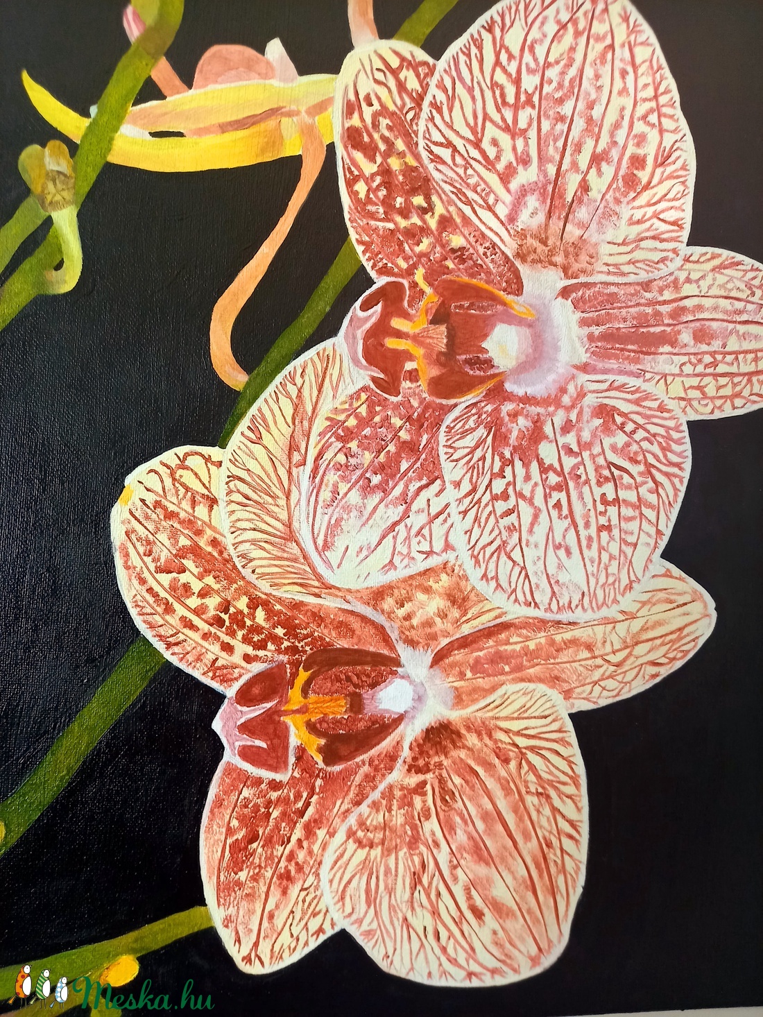 Orchidea - művészet - festmény - festmény vegyes technika - Meska.hu Orchidea - művészet - festmény - festmény vegyes technika - Meska.hu
