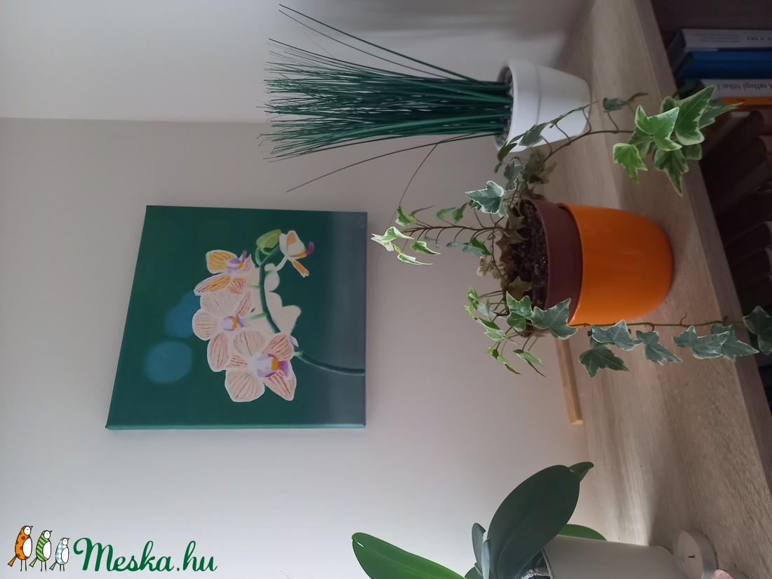 Orchidea-fókuszban olajfestmény - művészet - festmény - olajfestmény - Meska.hu