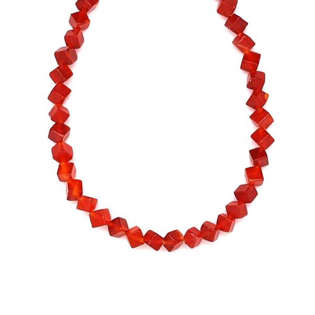 Karneol kocka 4,5mm ékszerkészítő alapanyag (füzér) - kellékek & szerszámok - ásvány alapanyag - ásványfüzér - Meska.hu