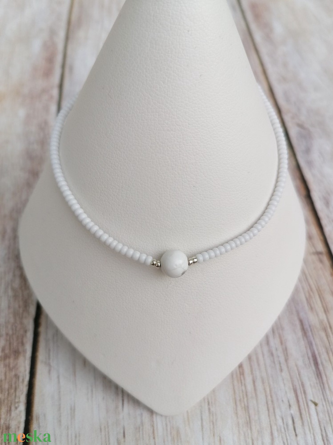 DASY White karkötő - ékszer - karkötő - gyöngyös karkötő - Meska.hu