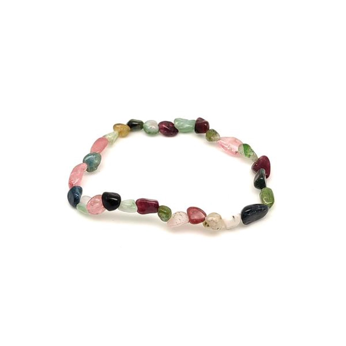 Turmalin multi pebble karkötő A 6-9mm - ékszer - karkötő - ásványkarkötő - Meska.hu