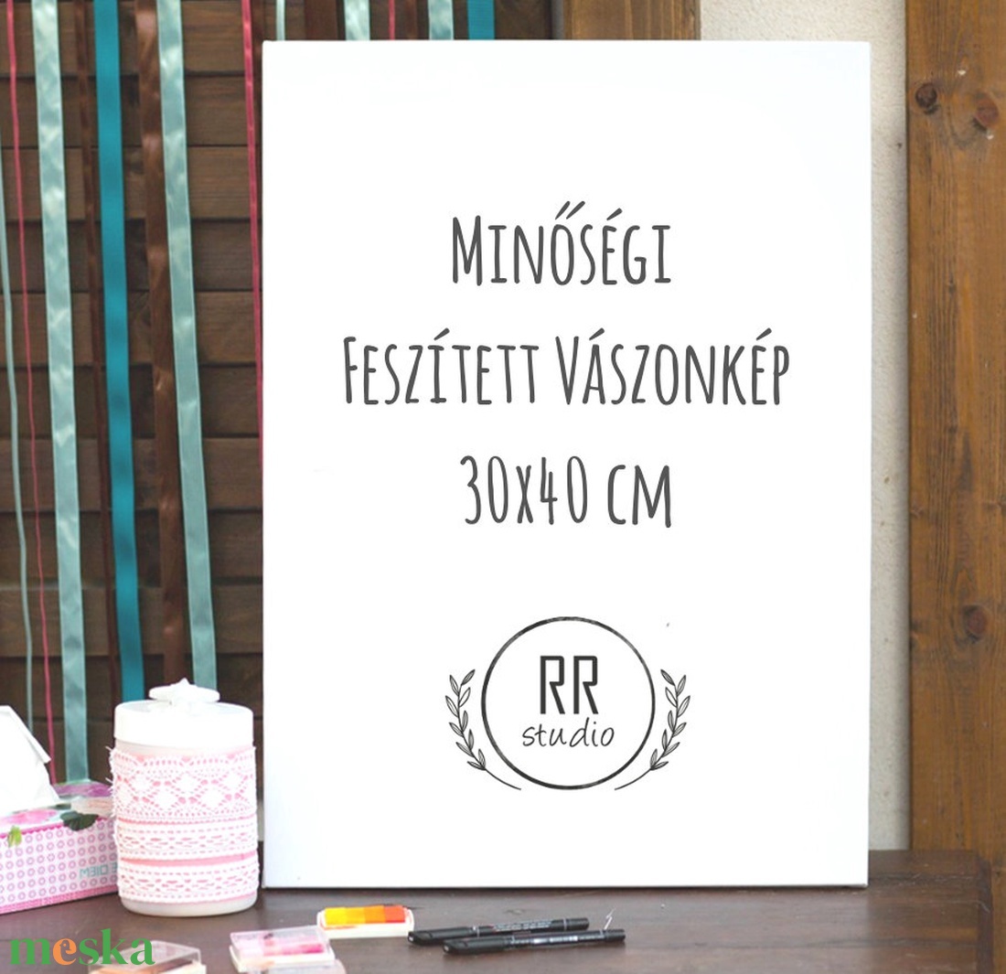 30x40cm,Esküvői Ujjlenyomat fa, Feszített vászon kép, Falikép, madár, esküvői dekoráció, modern vendégkönyv, ujjlenyomat - esküvő - emlék & ajándék - vendégkönyv - Meska.hu