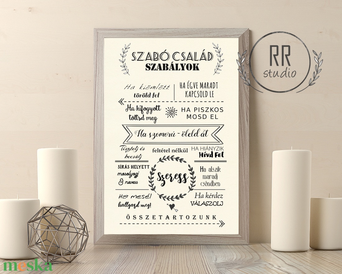 Családi szabályok, A3 PRINT, házirend, idézet, falikép, otthoni dekoráció, ajándék, karácsony, modern, házi áldás - otthon & életmód - dekoráció - fali és függő dekoráció - felirat - Meska.hu Családi szabályok, A3 PRINT, házirend, idézet, falikép, otthoni dekoráció, ajándék, karácsony, modern, házi áldás - otthon & életmód - dekoráció - fali és függő dekoráció - felirat - Meska.hu