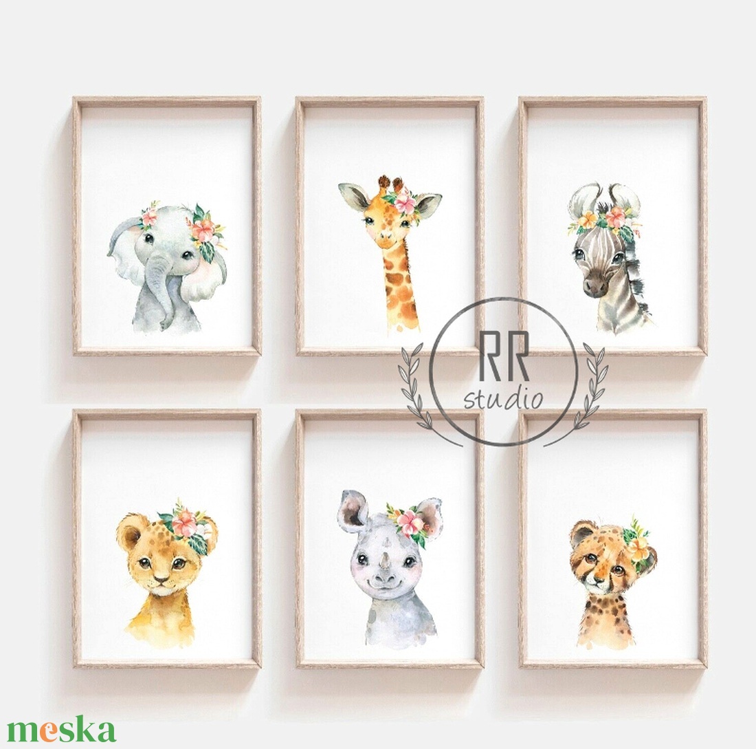 Safari Állatos, 6db, Babaszoba fali dekoráció, vízfesték, afriaki állat, oroszlán, elefánt, zebra, fali kép, A4 méret - otthon & életmód - babaszoba, gyerekszoba - babaszoba kép - Meska.hu Safari Állatos, 6db, Babaszoba fali dekoráció, vízfesték, afriaki állat, oroszlán, elefánt, zebra, fali kép, A4 méret - otthon & életmód - babaszoba, gyerekszoba - babaszoba kép - Meska.hu