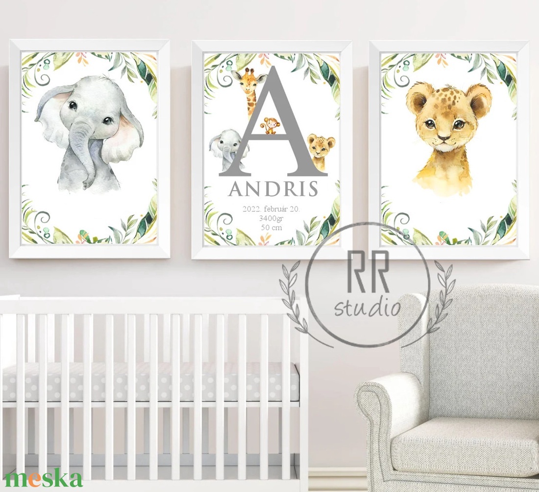 Névre szóló, dzsungel, szafari, afrikai állatos, A4-es PRINT SZETT: 3DB kép, keret nélkül, Gyerekszoba Kép - otthon & életmód - babaszoba, gyerekszoba - babaszoba kép - Meska.hu Névre szóló, dzsungel, szafari, afrikai állatos, A4-es PRINT SZETT: 3DB kép, keret nélkül, Gyerekszoba Kép - otthon & életmód - babaszoba, gyerekszoba - babaszoba kép - Meska.hu