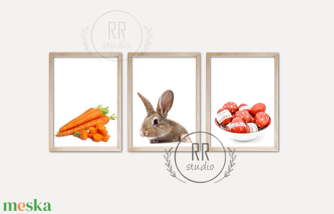 Húsvéti kép szett, 13x18cm, Tavaszi, otthoni dekoráció falikép, KERET NÉLKÜL - otthon & életmód - dekoráció - kép & falikép - poszter - Meska.hu