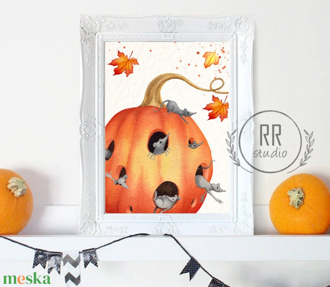Őszi, tök, kisegér, falevél, gyerekszoba falikép, őszi dekoráció, halloween tök, halloween dekor - otthon & életmód - dekoráció - halloween - halloweeni dekoráció - Meska.hu Őszi, tök, kisegér, falevél, gyerekszoba falikép, őszi dekoráció, halloween tök, halloween dekor - otthon & életmód - dekoráció - halloween - halloweeni dekoráció - Meska.hu