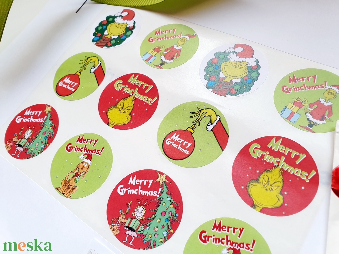 Grincs matrica, grincses, Grinch, karácsonyi matrica, piros, zöld, kifalva, max, merry grinchmas, kör matrica - karácsony - adventi díszek - adventi naptár - Meska.hu Grincs matrica, grincses, Grinch, karácsonyi matrica, piros, zöld, kifalva, max, merry grinchmas, kör matrica - karácsony - adventi díszek - adventi naptár - Meska.hu