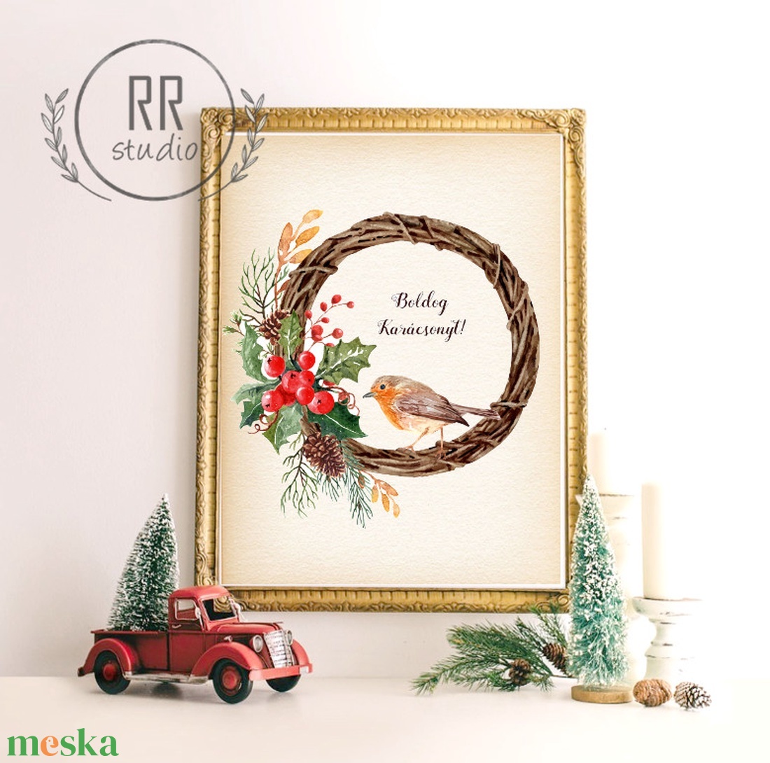 Vintage, madaras, vörösbegy, koszorú, Téli, karácsonyi falikép, print - karácsony - karácsonyi lakásdekoráció - karácsonyi lakásdíszek - Meska.hu Vintage, madaras, vörösbegy, koszorú, Téli, karácsonyi falikép, print - karácsony - karácsonyi lakásdekoráció - karácsonyi lakásdíszek - Meska.hu