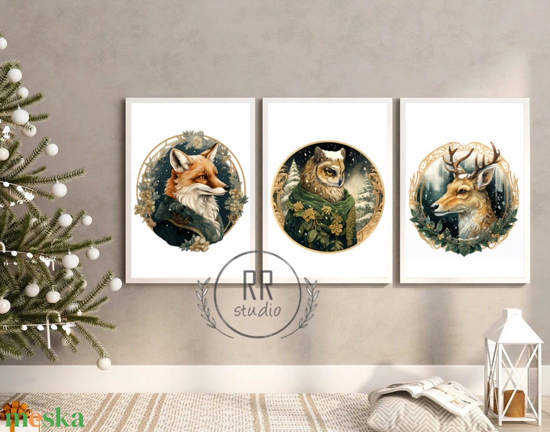 Vintage, erdei állat portré, 3db állatos, Téli kép, karácsonyi falikép, print, dekoráció, róka, bagoly, szarvas - karácsony - karácsonyi lakásdekoráció - karácsonyi lakásdíszek - Meska.hu Vintage, erdei állat portré, 3db állatos, Téli kép, karácsonyi falikép, print, dekoráció, róka, bagoly, szarvas - karácsony - karácsonyi lakásdekoráció - karácsonyi lakásdíszek - Meska.hu
