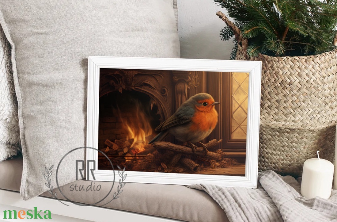 vörösbegy kandallónál, Téli, karácsonyi falikép, print - karácsony - karácsonyi lakásdekoráció - karácsonyi lakásdíszek - Meska.hu vörösbegy kandallónál, Téli, karácsonyi falikép, print - karácsony - karácsonyi lakásdekoráció - karácsonyi lakásdíszek - Meska.hu