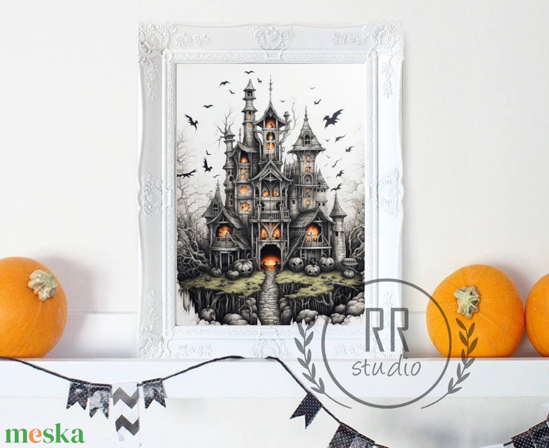 Halloween kép, kastély, szellem, ház, Halloween party dekoráció, falikép, halloween dekor, - KERET NÉLKÜL - otthon & életmód - dekoráció - halloween - halloweeni dekoráció - Meska.hu Halloween kép, kastély, szellem, ház, Halloween party dekoráció, falikép, halloween dekor, - KERET NÉLKÜL - otthon & életmód - dekoráció - halloween - halloweeni dekoráció - Meska.hu