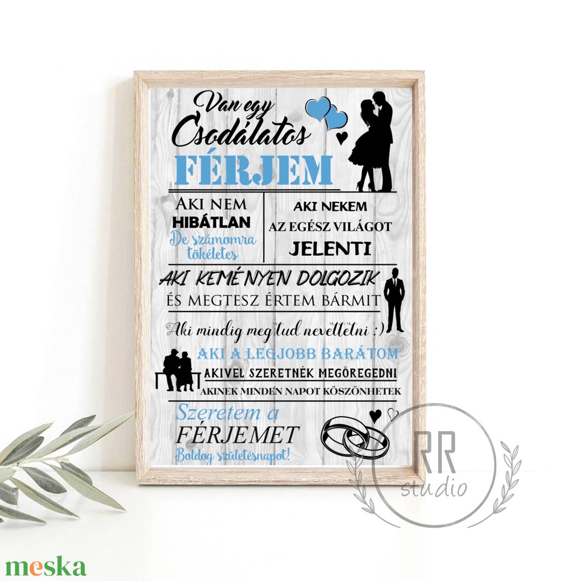 Az én csodálatos férjem print, falikép, egyedi ajándék, pároknak, házassági évfordulóra - otthon & életmód - dekoráció - kép & falikép - poszter - Meska.hu