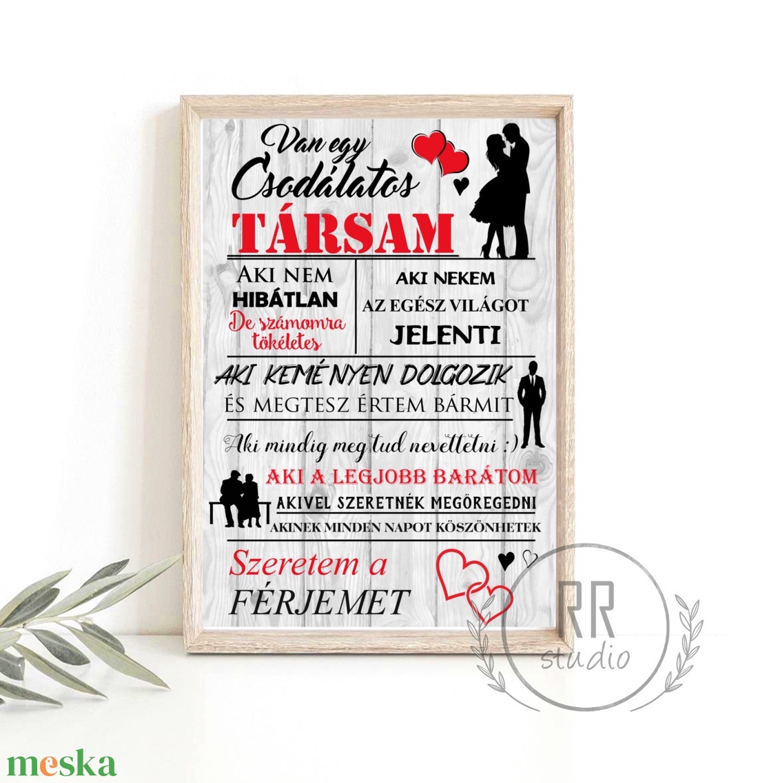Van egy csodálatos társam, print, névre szóló kép, falikép, egyedi ajándék, pároknak, házassági évfordulóra-KERET NÉLKÜL - otthon & életmód - dekoráció - kép & falikép - poszter - Meska.hu Van egy csodálatos társam, print, névre szóló kép, falikép, egyedi ajándék, pároknak, házassági évfordulóra-KERET NÉLKÜL - otthon & életmód - dekoráció - kép & falikép - poszter - Meska.hu