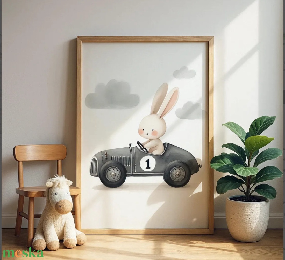 Nyuszis autós print A4 méret, Babaszoba fali dekoráció, állatos falikép, nyuszi, nyúl, versenyautó - otthon & életmód - babaszoba, gyerekszoba - babaszoba kép - Meska.hu Nyuszis autós print A4 méret, Babaszoba fali dekoráció, állatos falikép, nyuszi, nyúl, versenyautó - otthon & életmód - babaszoba, gyerekszoba - babaszoba kép - Meska.hu