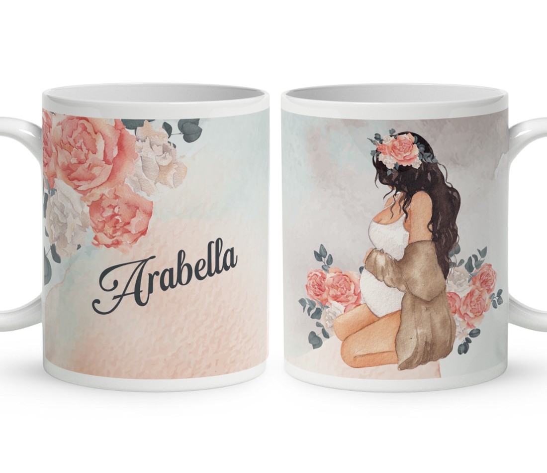 Kérd a neveddel - Várandós Kismama mintás bögre - otthon & életmód - konyhafelszerelés, tálalás - tálalás - bögre & csésze - Meska.hu