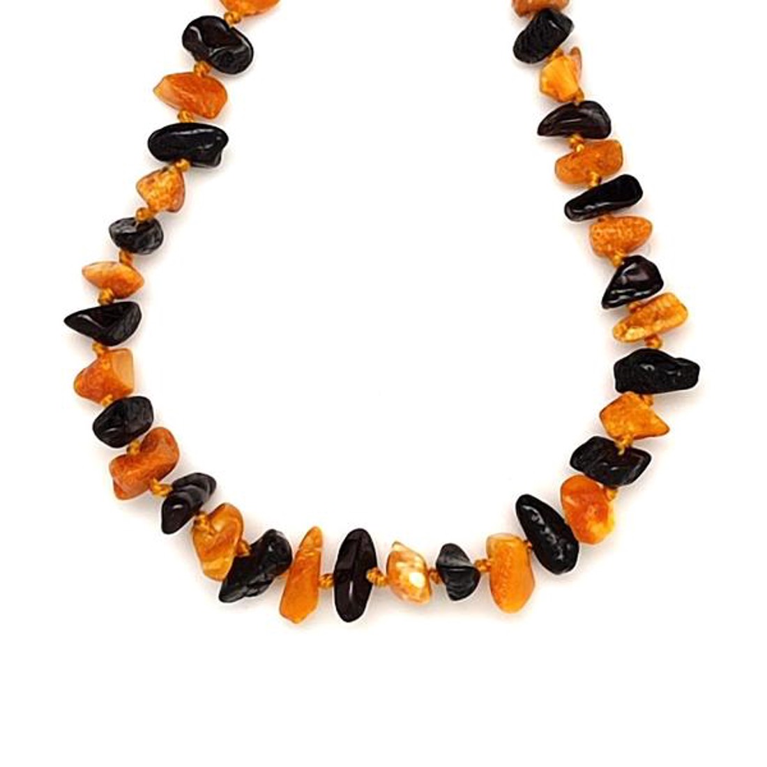 Borostyán söt barna sárga splitter baba nyaklánc 35cm - játék & sport - 3 éves kor alattiaknak - rágcsalánc - Meska.hu