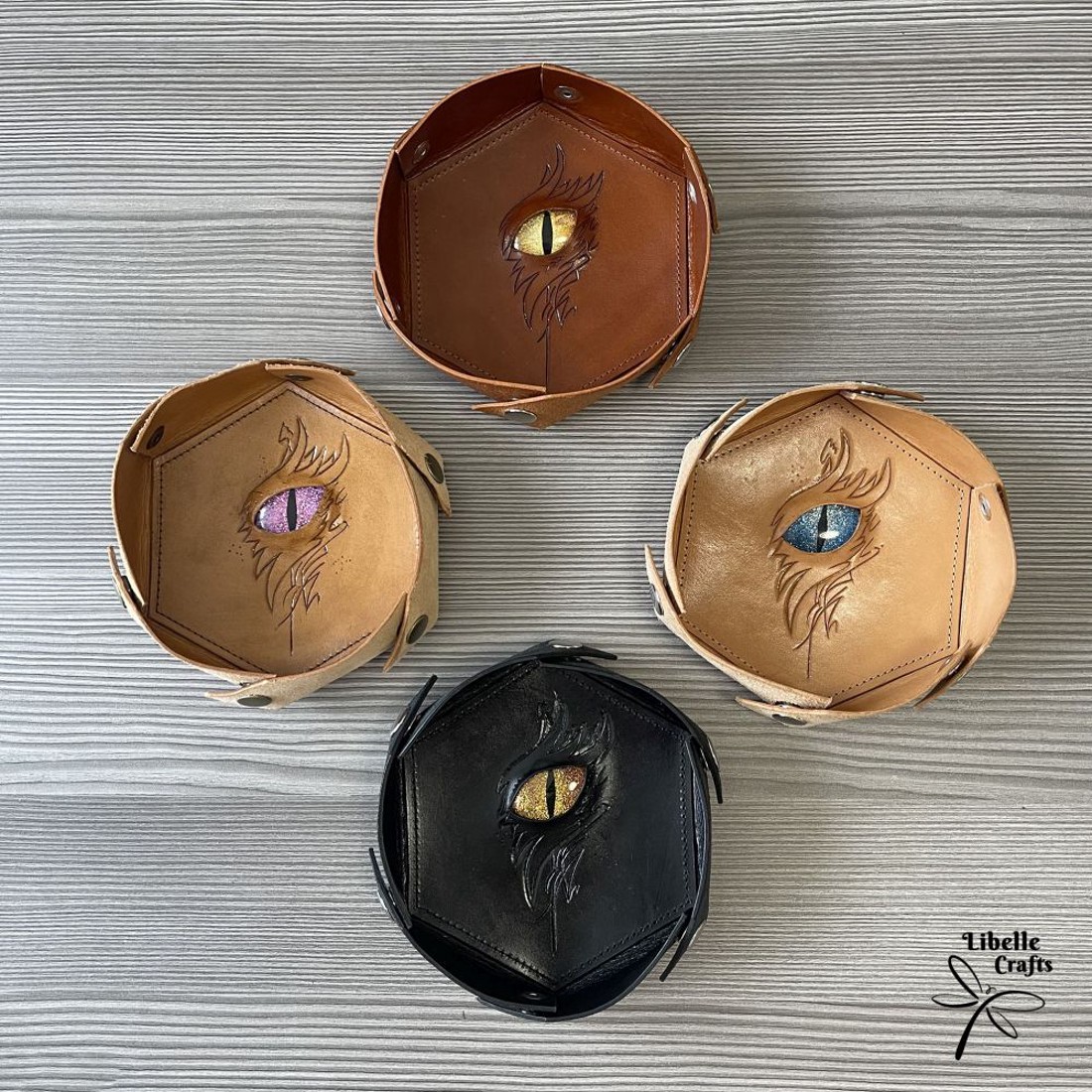 Hatszögletű sárkányszemes kockadobó tálca - játék & sport - táblajáték és kártyajáték - társasjátékok - dobókocka - Meska.hu