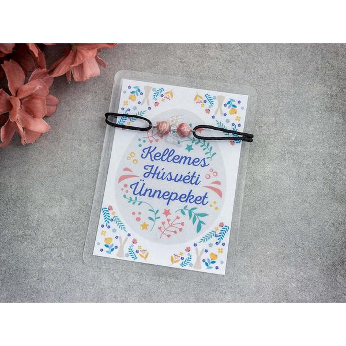 Kellemes Húsvéti rodokrozit angyal karkötő - ékszer - karkötő - ásványkarkötő - Meska.hu