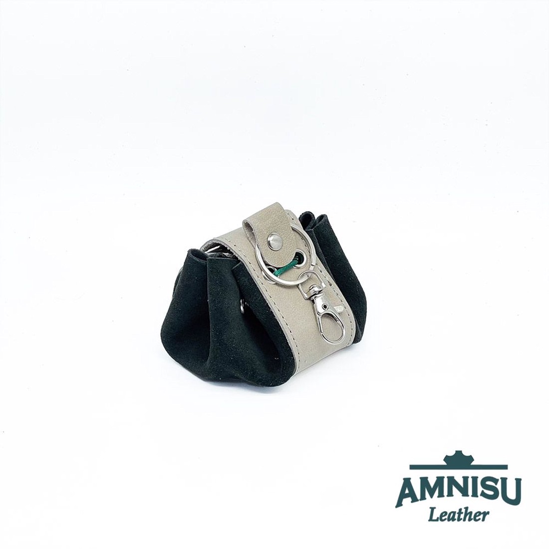 Szürke - fekete bőr mini 2in1 szütyő és kockatálca N8014-8018 - játék & sport - táblajáték és kártyajáték - társasjátékok - dobókocka - Meska.hu